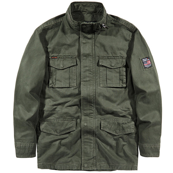 AKARMY Outdoor Windproof Stand-up Collar Men's Jacket