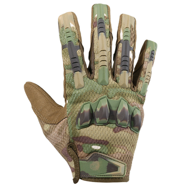 AKARMY Tactical Gloves Full Finger, TPR Impact Protective, EVA Palm Padding for Men Airsoft Shooting Range